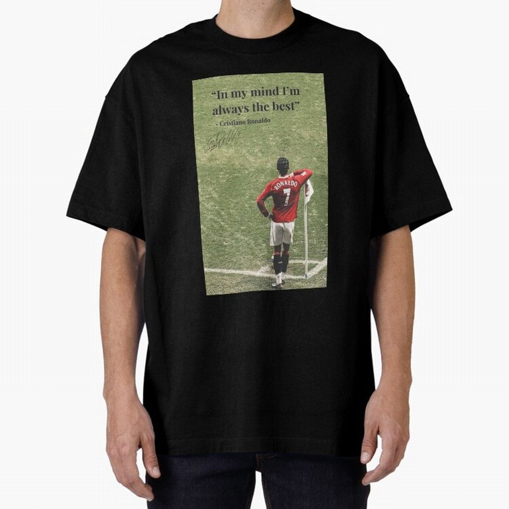 Cristiano Ronaldo Motivation Oversized T-Shirt Celebrate Fan Favorites in Global Football Passion for FIFA World Cup 2026 Group Stage, with Cristiano Ronaldo, Haaland and CR7, Spain, Match Day Excitement, Supporter Culture, Golden Goals and Global