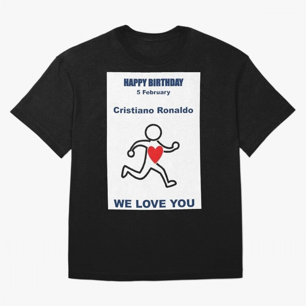 Tribute to Cristiano Ronaldo ¡ª 5 February Oversized T-Shirt Follow Every Goal of the FIFA World Cup 2026 Journey through Messi and Cristiano Ronaldo Highlights, England and Germany Pride, Champion Mindset, Group Stage Buzz, Knockout Tension and
