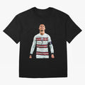 Cristiano Ronaldo Design Oversized T-Shirt Keep Football History Alive during Global Football Passion for FIFA World Cup 2026, Highlighting Messi, Brazil, Supporter Pride, Iconic Celebrations, Legendary Names and Global Match Day Energy; Ideal for