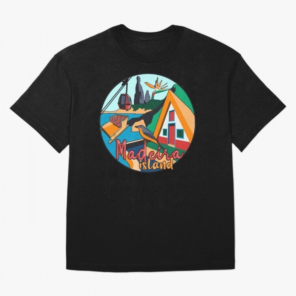 Madeira Island Oversized T-Shirt Remember FIFA World Cup 2026 Group Stage Spirit, Centered on France and Portugal, CR7, Stadium Memories, Football Loyalty, International Chants and Championship Tradition; Ideal for Football Dads, Football Moms,