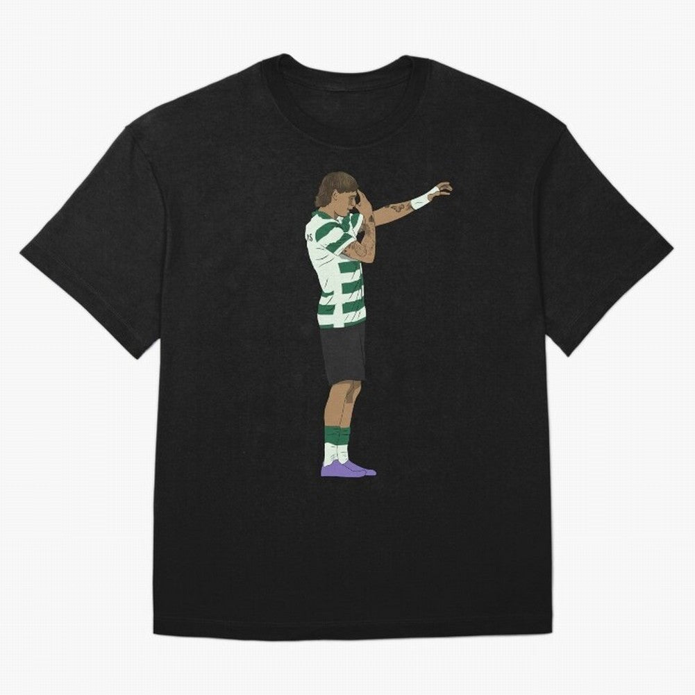 Ricardo Mangas Sporting Goal Celebration Minimalist Oversized T-Shirt Bring a Vintage Feel to Match Day Hype around FIFA World Cup 2026 USA Canada Mexico, Cristiano Ronaldo, Haaland and CR7, Spain and Netherlands, Classic Soccer Heritage,