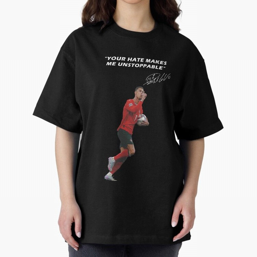 Cristiano Ronaldo Oversized T-Shirt Live for the Drama of Match Day Hype around FIFA World Cup 2026, Messi, Netherlands, Sports Nostalgia, International Competition, Famous Players and Unforgettable Victories; Ideal for Fans Who Follow Messi,