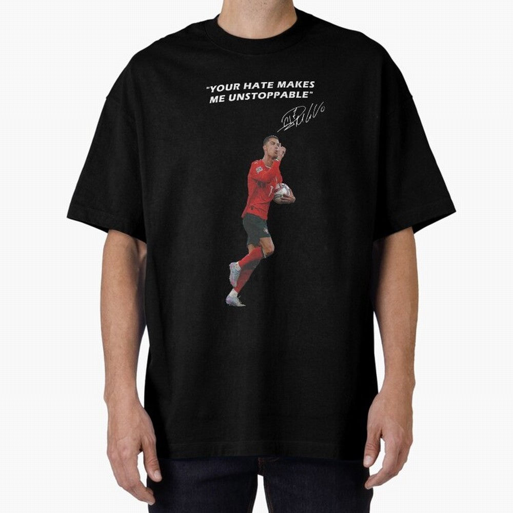 Cristiano Ronaldo Oversized T-Shirt Live for the Drama of Match Day Hype around FIFA World Cup 2026, Messi, Netherlands, Sports Nostalgia, International Competition, Famous Players and Unforgettable Victories; Ideal for Fans Who Follow Messi,