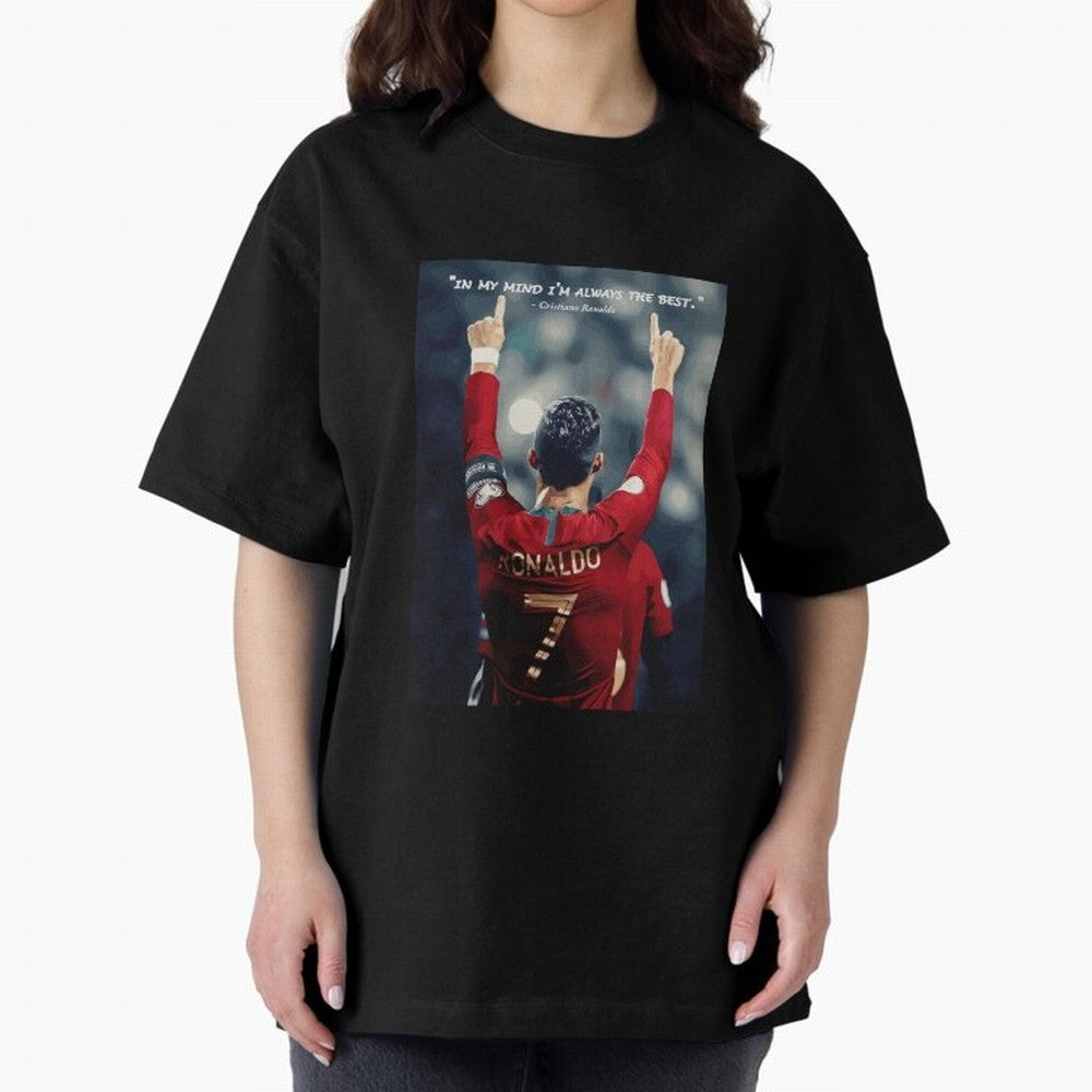 Cristiano Ronaldo Oversized T-Shirt Honor Football Greatness during FIFA World Cup 2026 USA Canada Mexico Spirit, Driven by Portugal, Spain and Germany, Neymar, Classic Soccer Heritage, Championship Pressure, Fan Loyalty and International Pride;