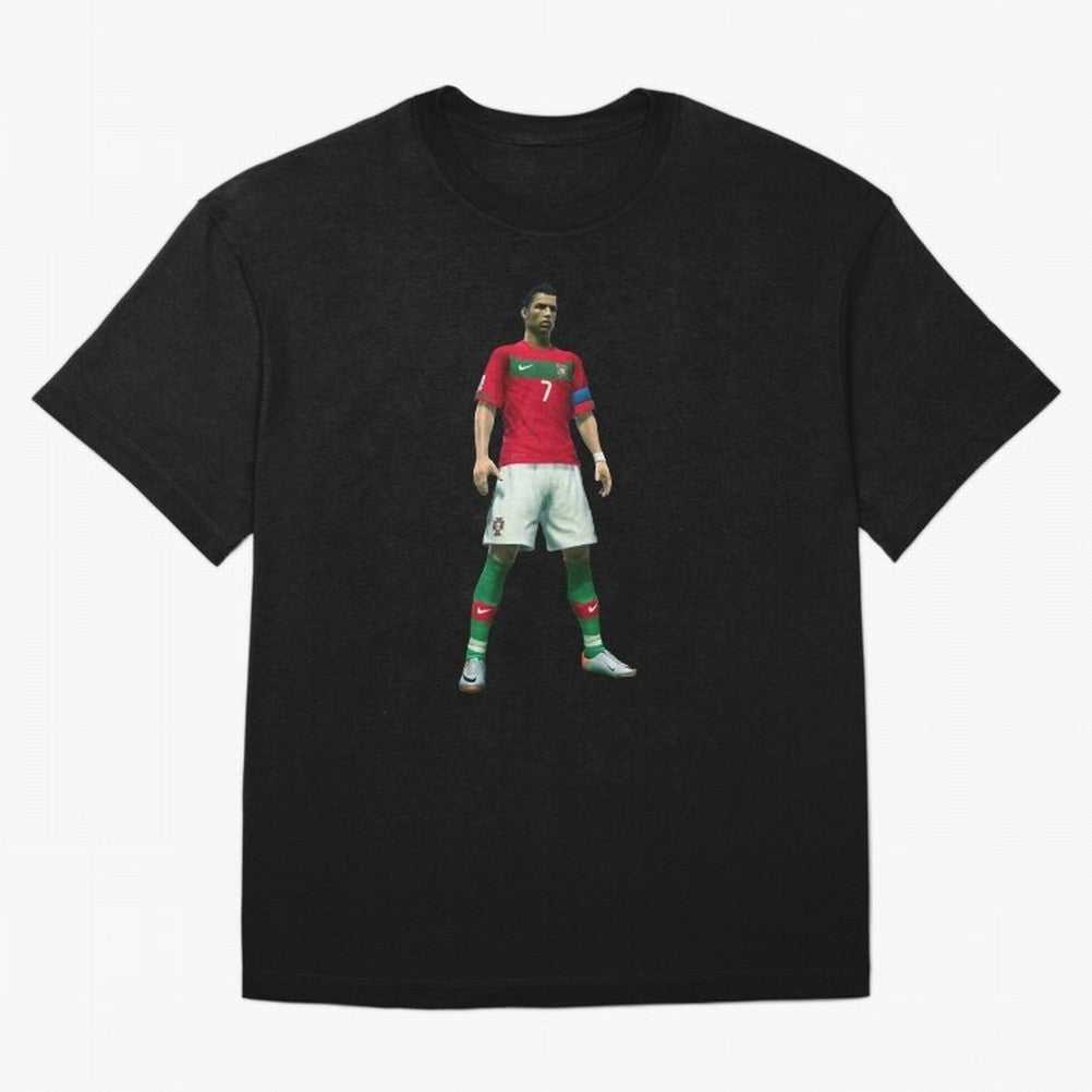 CR7 PES Oversized T-Shirt Share Global Football Passion for FIFA World Cup 2026 USA Canada Mexico, Driven by Messi, Neymar and Mbappe, Spain and Netherlands, Soccer Culture, Superstar Moments, National Team Dreams and Competitive Fire; Great for