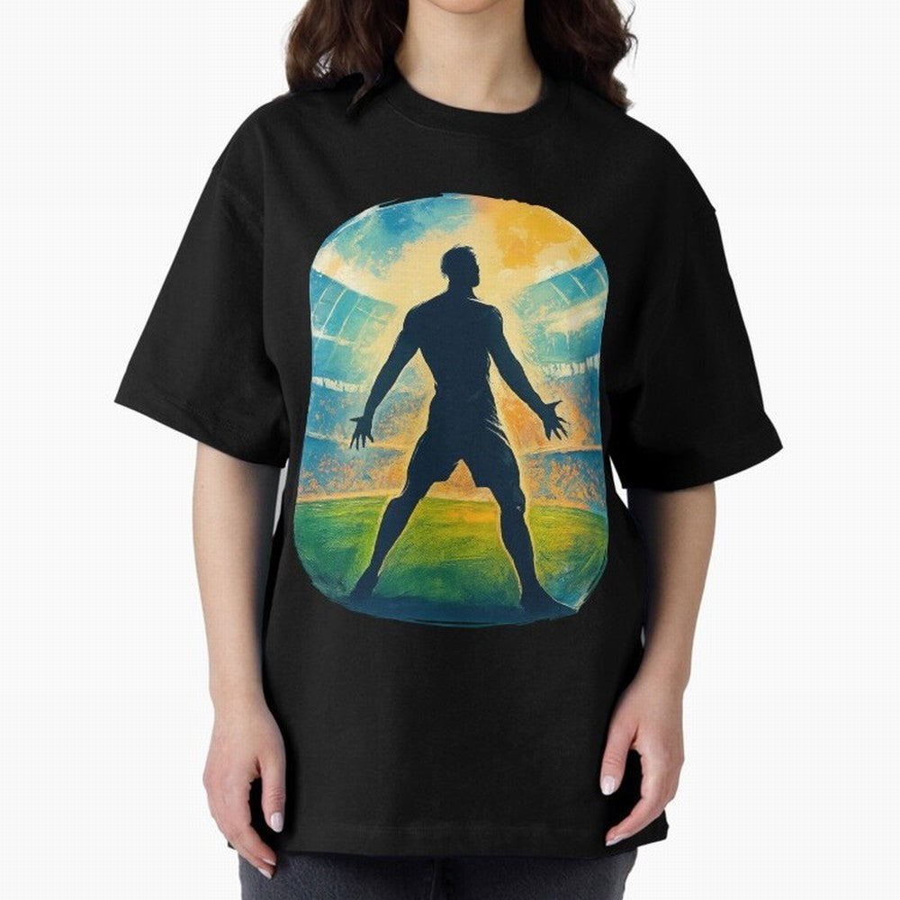 Cristiano Ronaldo CR7 Oversized T-Shirt Showcase FIFA World Cup 2026 Spirit, Made for Portugal, Spain and Germany, Neymar, Worldwide Fan Energy, Dramatic Goals, Stadium Lights and Championship Celebrations; Made for Die Hard Supporters, Soccer