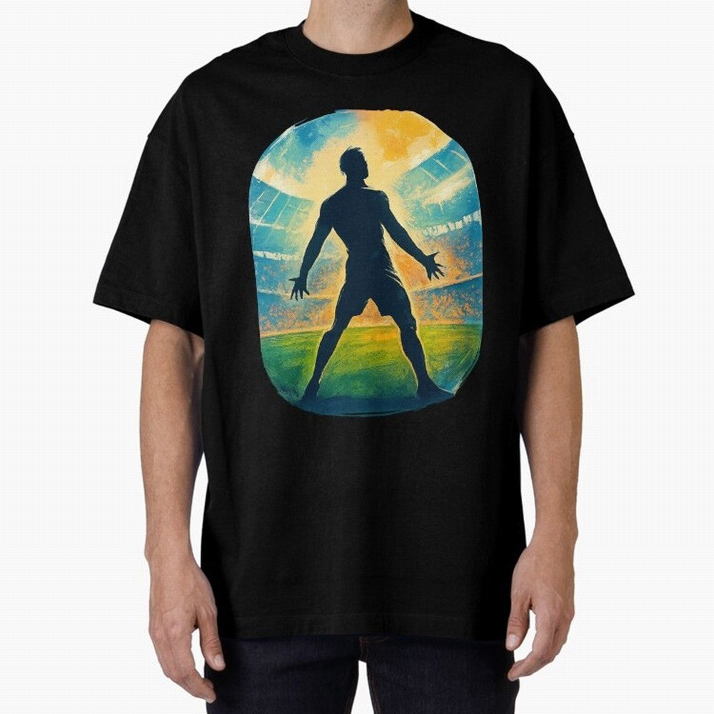 Cristiano Ronaldo CR7 Oversized T-Shirt Showcase FIFA World Cup 2026 Spirit, Made for Portugal, Spain and Germany, Neymar, Worldwide Fan Energy, Dramatic Goals, Stadium Lights and Championship Celebrations; Made for Die Hard Supporters, Soccer