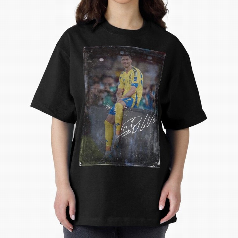 Cristiano Ronaldo Oversized T-Shirt Back the Journey through FIFA World Cup 2026 USA Canada Mexico Spirit, Built around Spain, Cristiano Ronaldo, Haaland and CR7, Football History, Final Match Energy, Crowd Noise and Once in a Lifetime Moments;