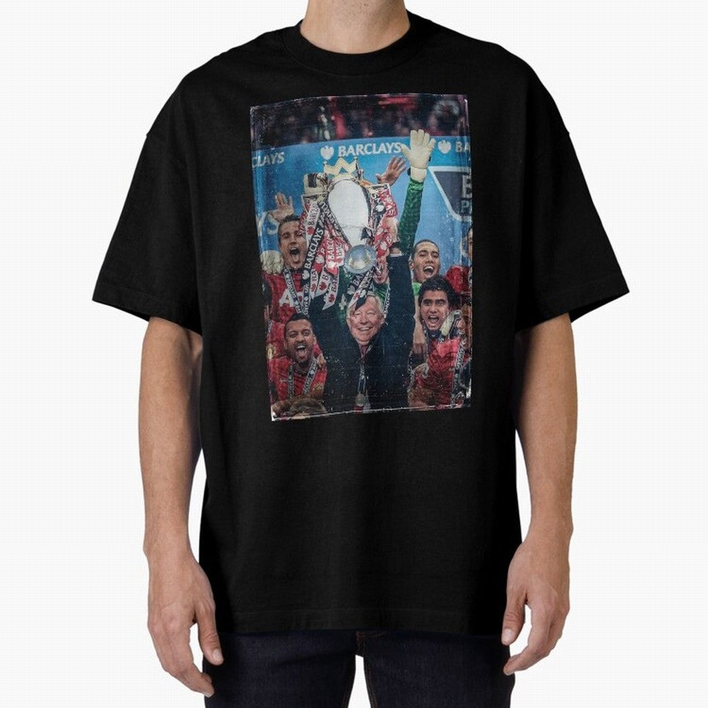 Sir Alex Ferguson Vintage Oversized T-Shirt Show Match Day Excitement for FIFA World Cup 2026 Group Stage for Fans of Messi, Neymar and Mbappe and Brazil, Portugal and Argentina, Bringing Football History, Final Match Energy, Crowd Noise and Once