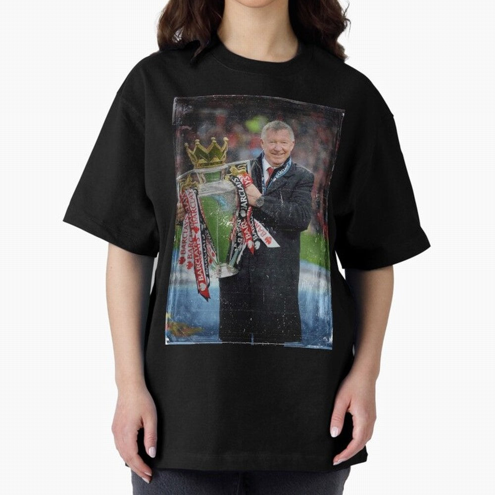 Sir Alex Ferguson Champion Oversized T-Shirt Feel the Heartbeat of FIFA World Cup 2026 Group Stage Spirit, Driven by England, CR7, Tournament Hype, Historic Matchups, Family Viewing Parties and Global Sports Pride; Ideal for Fans Who Follow Messi,