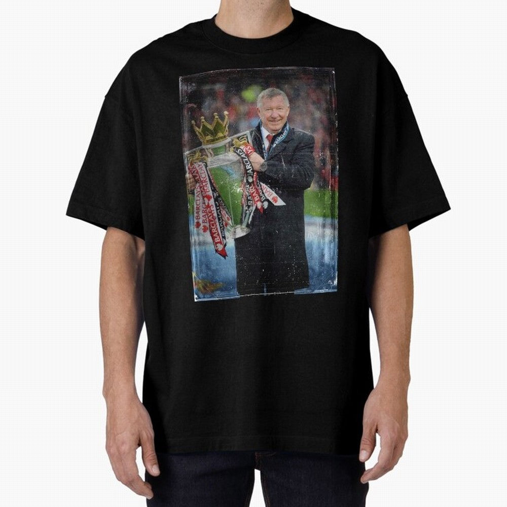 Sir Alex Ferguson Champion Oversized T-Shirt Feel the Heartbeat of FIFA World Cup 2026 Group Stage Spirit, Driven by England, CR7, Tournament Hype, Historic Matchups, Family Viewing Parties and Global Sports Pride; Ideal for Fans Who Follow Messi,