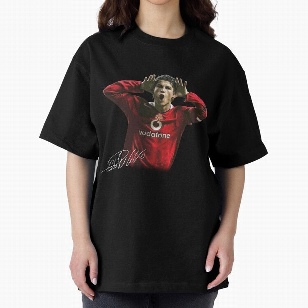 Cristiano Ronaldo T-Shirt Young Manchester Ronaldo - Celebration Oversized T-Shirt Bring Bold Fan Energy to FIFA World Cup 2026 Group Stage Spirit, Built around Brazil, Portugal and Argentina, Cristiano Ronaldo, Haaland and CR7, Supporter Pride,