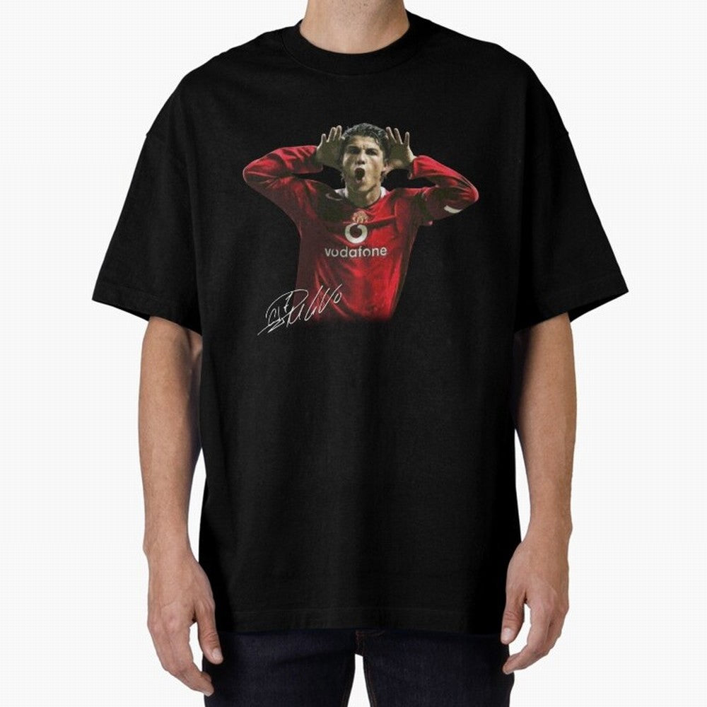 Cristiano Ronaldo T-Shirt Young Manchester Ronaldo - Celebration Oversized T-Shirt Bring Bold Fan Energy to FIFA World Cup 2026 Group Stage Spirit, Built around Brazil, Portugal and Argentina, Cristiano Ronaldo, Haaland and CR7, Supporter Pride,