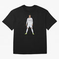 Cristiano Ronaldo at Madrid | Football Legend Oversized T-Shirt Celebrate the Stars of Match Day Hype around FIFA World Cup 2026 USA Canada Mexico, Mbappe, Netherlands, Classic Soccer Heritage, Championship Pressure, Fan Loyalty and International