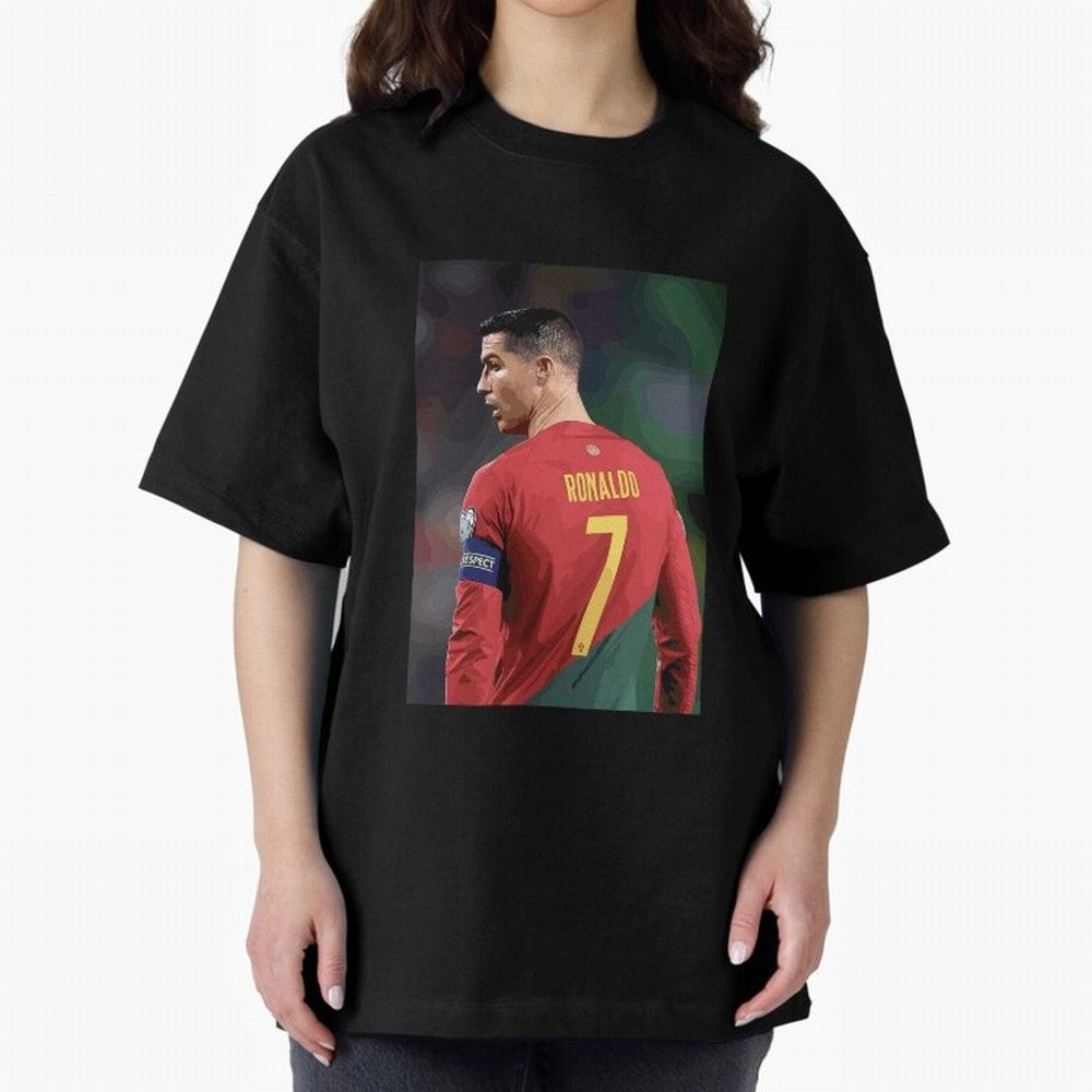 Cristiano Ronaldo Oversized T-Shirt Celebrate Every Goal in FIFA World Cup 2026 for Fans of Neymar, Haaland and Cristiano Ronaldo and France, Bringing Stadium Memories, Football Loyalty, International Chants and Championship Tradition; Ideal for