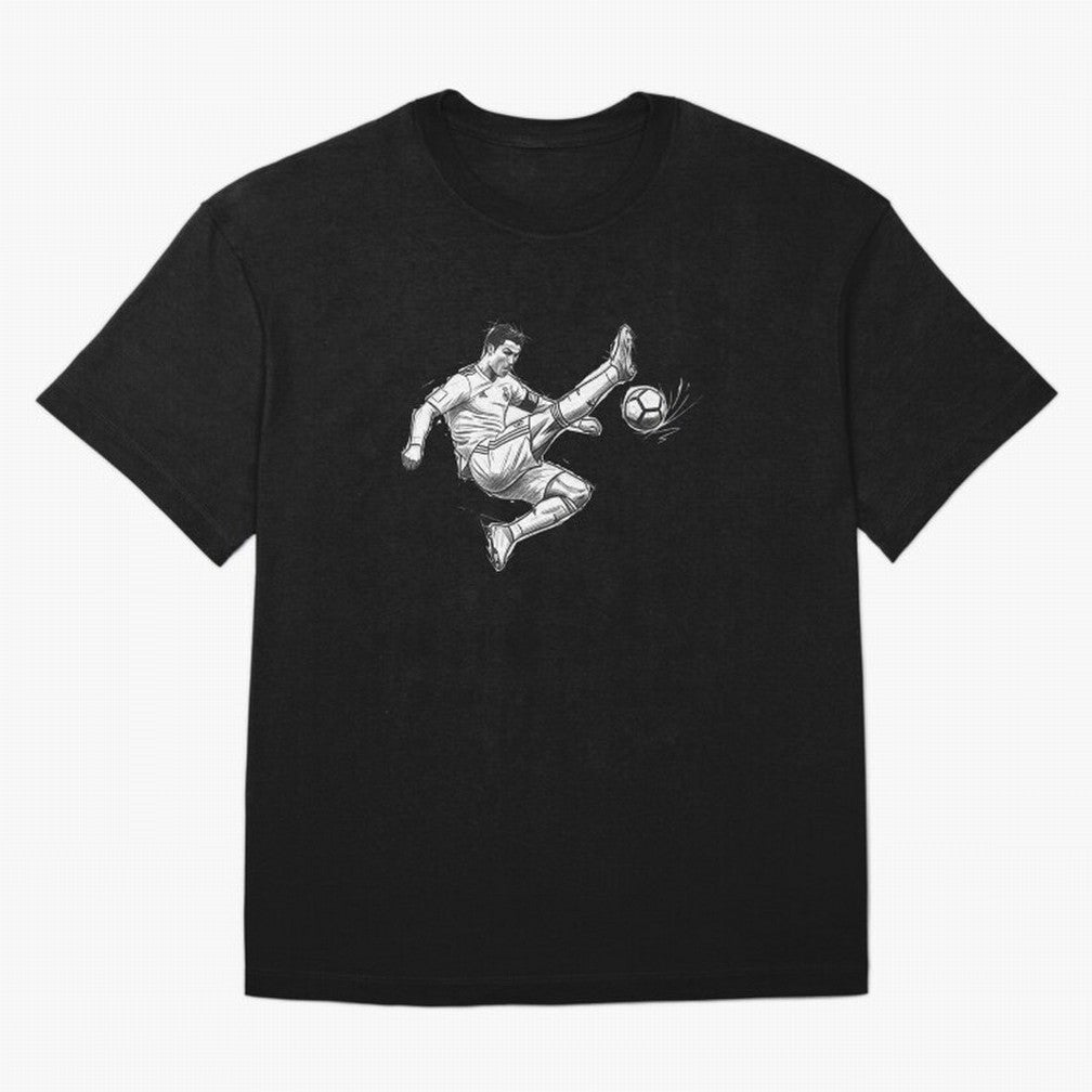 The King: Cristiano Ronaldo Oversized T-Shirt Support Your Favorite Stars during Match Day Hype around FIFA World Cup 2026 Group Stage, Messi and Cristiano Ronaldo, Argentina, France and Brazil, Sports Nostalgia, International Competition, Famous