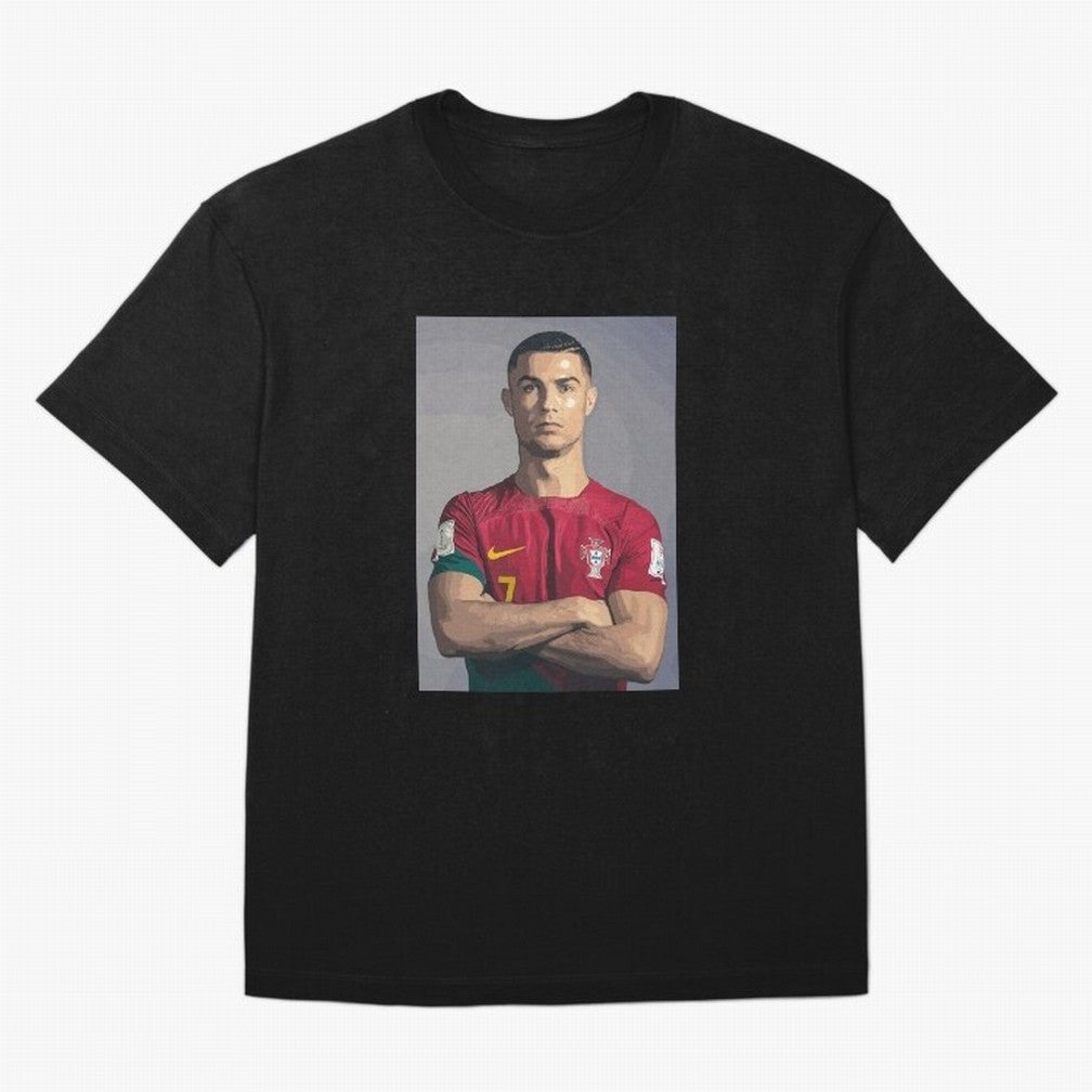 Cristiano Ronaldo Oversized T-Shirt Fuel Your Fan Pride for Global Football Passion for FIFA World Cup 2026 Group Stage, Featuring Haaland, Portugal, Champion Mindset, Group Stage Buzz, Knockout Tension and Passionate Fan Culture; Made for Die Hard