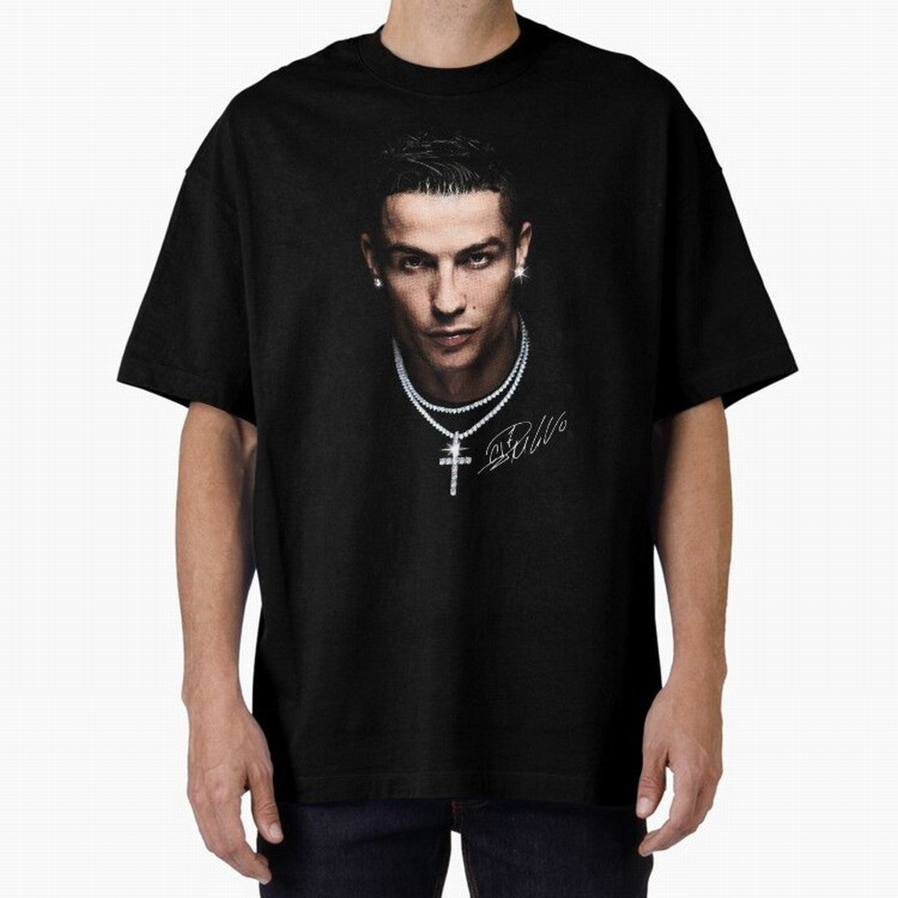 CR7 - Streetwear Clothing | Oversized T-Shirt Fuel Match Day Hype around FIFA World Cup 2026, Messi, Portugal, Spain and Germany, Global Supporter Spirit, Legendary Goals, National Colors and Tournament Celebration; Great for Watch Parties, Sports