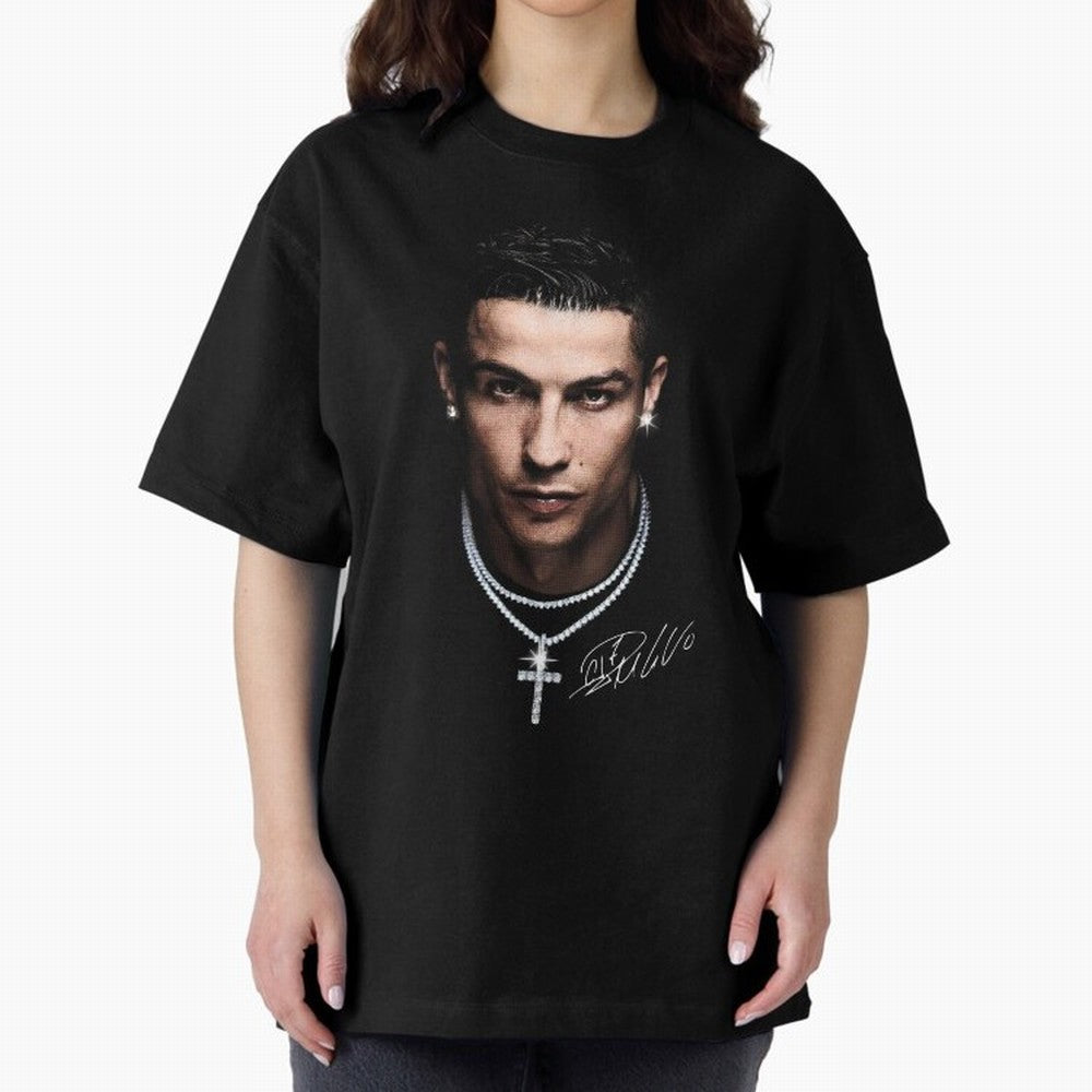 CR7 - Streetwear Clothing | Oversized T-Shirt Fuel Match Day Hype around FIFA World Cup 2026, Messi, Portugal, Spain and Germany, Global Supporter Spirit, Legendary Goals, National Colors and Tournament Celebration; Great for Watch Parties, Sports