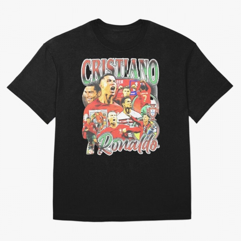 Cristiano Ronaldo Oversized T-Shirt Represent Football Lovers during Global Football Passion for FIFA World Cup 2026, Filled with Mbappe and Neymar, Portugal, Spain and Germany, Champion Mindset, Group Stage Buzz, Knockout Tension and Passionate