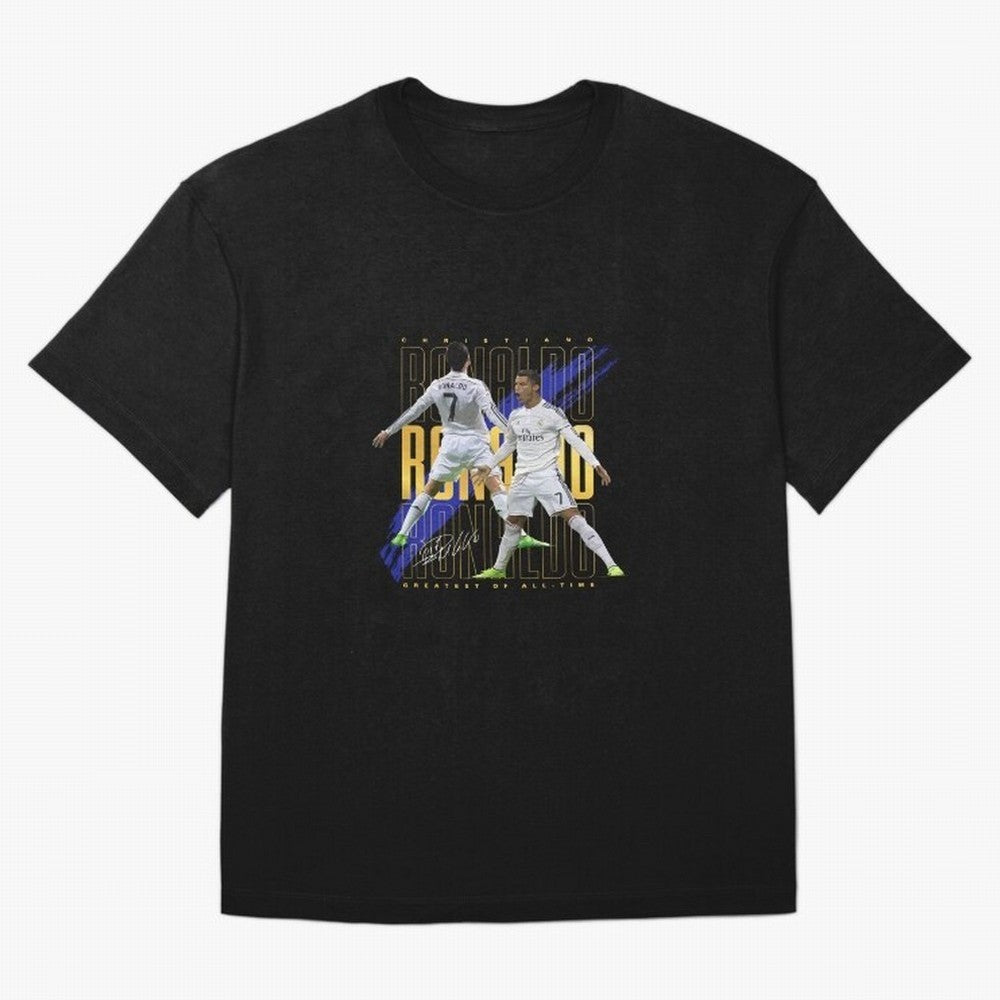 Cristiano Ronaldo Suuiii! Oversized T-Shirt Feel International Energy from FIFA World Cup 2026 USA Canada Mexico Spirit, Made for France, Mbappe, Sports Nostalgia, International Competition, Famous Players and Unforgettable Victories; Perfect for