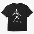 Retro Football Player Celebration Silhouette Artwork For Men And Gift For Soccer Fans Oversized T-Shirt Capture Stadium Memories from FIFA World Cup 2026 USA Canada Mexico for Fans of Messi, Neymar and Mbappe and Germany, Bringing Global Supporter
