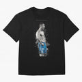 Abstract Football Player Celebration Artwork For Men And Gift For Soccer Fans Oversized T-Shirt Capture Stadium Memories from Match Day Hype around FIFA World Cup 2026 USA Canada Mexico, Neymar, Haaland and Cristiano Ronaldo, France and Portugal,