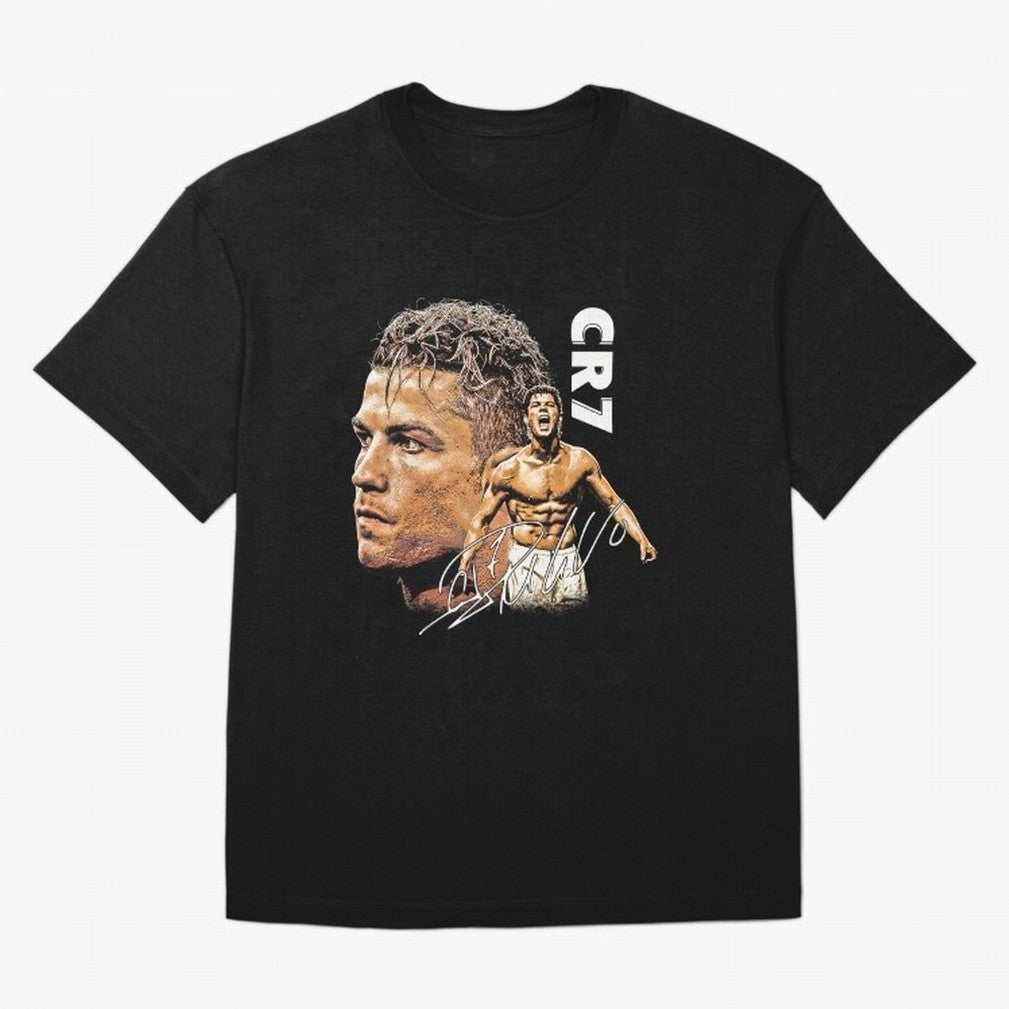 Retro Football Legend Poster Illustration For Men And Gift For Soccer Fans Oversized T-Shirt Capture Stadium Memories from the FIFA World Cup 2026 Group Stage Journey through Messi and Cristiano Ronaldo Highlights, Spain Pride, Retro Football