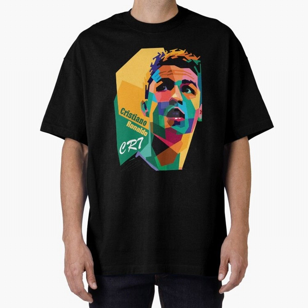 CR7 Pop Art Cristiano Ronaldo Design For Football Fans Gift For Soccer Lovers Oversized T-Shirt Upgrade FIFA World Cup 2026 Group Stage Spirit, Built around Brazil, Messi, Neymar and Mbappe, Stadium Memories, Football Loyalty, International Chants