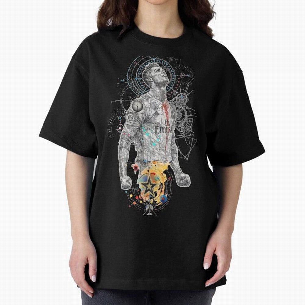 Cristiano Ronaldo Football Playmaker Oversized T-Shirt Share the Excitement of Match Day Hype around FIFA World Cup 2026, CR7, Portugal, Goal Celebration Energy, Supporter Heritage, Football Icons and Worldwide Tournament Joy; Ideal for Fans Who