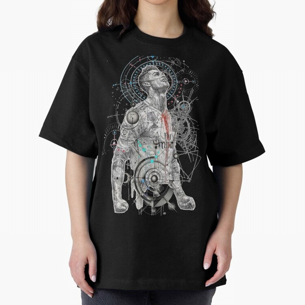 Cristiano Ronaldo Football Playmaker Oversized T-Shirt Make Every Match About Global Football Passion for FIFA World Cup 2026 Group Stage, Highlighting Mbappe and Neymar, Argentina and Brazil, Goal Celebration Energy, Supporter Heritage, Football