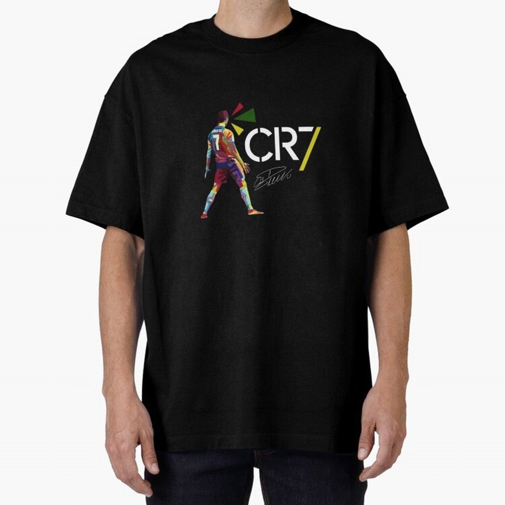 Cr7 Cristiano Ronaldo Signature Classic Oversized T-Shirt Support the Legends of Match Day Hype around FIFA World Cup 2026, Neymar, Argentina, Stadium Memories, Football Loyalty, International Chants and Championship Tradition; Ideal for Football