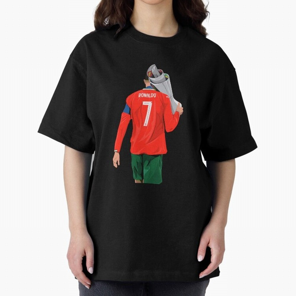 Cristiano Ronaldo Campion Oversized T-Shirt Join the Global Buzz around FIFA World Cup 2026 USA Canada Mexico Spirit, Made for Argentina and Brazil, Cristiano Ronaldo, Football Festival Excitement, Trophy Ambitions, Country Rivalries and Star