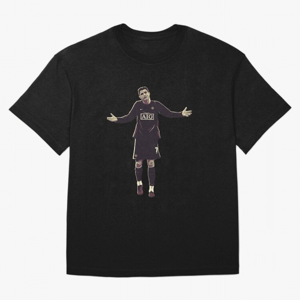 Cristiano Ronaldo Oversized T-Shirt Support FIFA World Cup 2026 Spirit, Made for France and Portugal, CR7 and Messi, Fan Favorite Moments, National Team Passion, Big Match Drama and Soccer History; Made for Die Hard Supporters, Soccer Lovers, Game