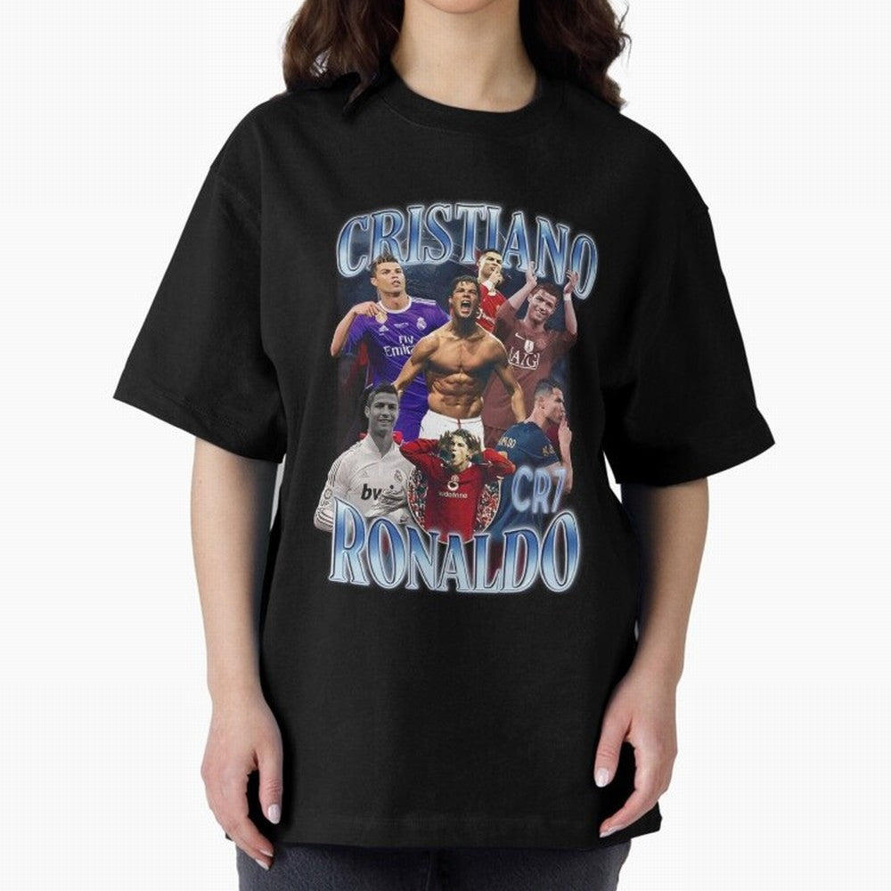 CR7 Oversized T-Shirt Turn Every Weekend Toward the FIFA World Cup 2026 Journey through CR7 Highlights, Spain and Netherlands Pride, Tournament Hype, Historic Matchups, Family Viewing Parties and Global Sports Pride; Created for Match Day Parties,