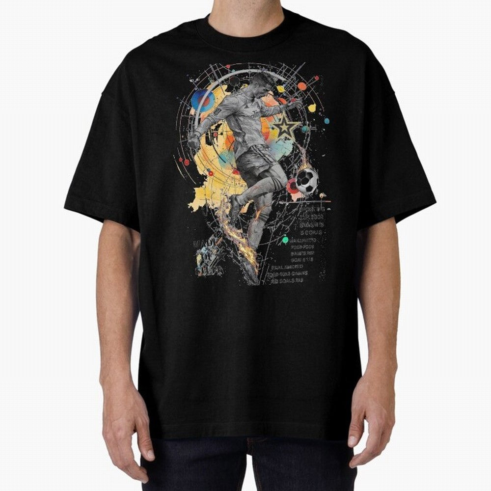 Cristiano Ronaldo Football Playmaker Oversized T-Shirt Represent Fans Who Live for Match Day Hype around FIFA World Cup 2026, Haaland, Portugal, Stadium Memories, Football Loyalty, International Chants and Championship Tradition; Perfect for People