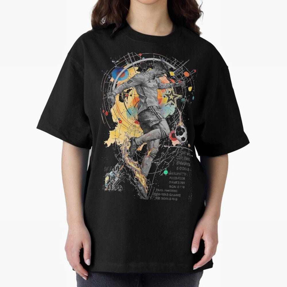 Cristiano Ronaldo Football Playmaker Oversized T-Shirt Represent Fans Who Live for Match Day Hype around FIFA World Cup 2026, Haaland, Portugal, Stadium Memories, Football Loyalty, International Chants and Championship Tradition; Perfect for People