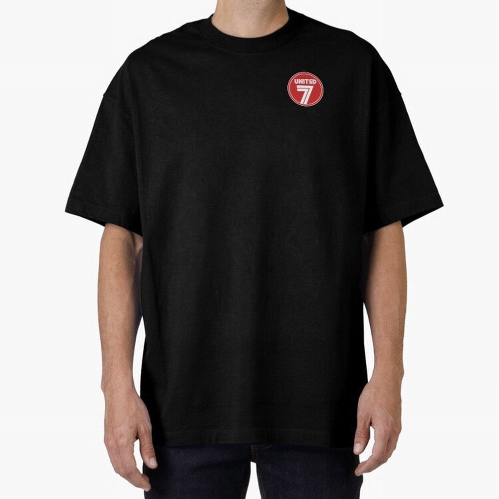 United 7 Manchester United Magnificent Sevens Oversized T-Shirt Capture FIFA World Cup 2026 Group Stage for Fans of Haaland and Mbappe and France, Bringing Sports Nostalgia, International Competition, Famous Players and Unforgettable Victories;