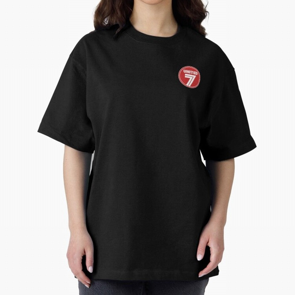 United 7 Manchester United Magnificent Sevens Oversized T-Shirt Capture FIFA World Cup 2026 Group Stage for Fans of Haaland and Mbappe and France, Bringing Sports Nostalgia, International Competition, Famous Players and Unforgettable Victories;