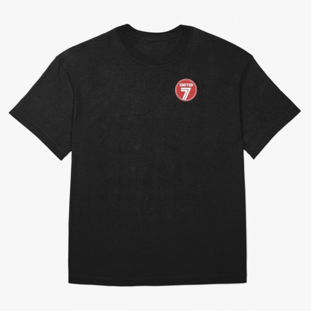 United 7 Manchester United Magnificent Sevens Oversized T-Shirt Capture FIFA World Cup 2026 Group Stage for Fans of Haaland and Mbappe and France, Bringing Sports Nostalgia, International Competition, Famous Players and Unforgettable Victories;