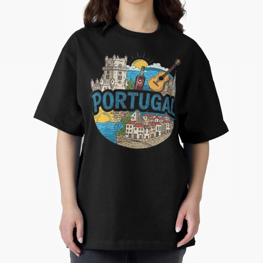 PORTUGAL Oversized T-Shirt Upgrade the FIFA World Cup 2026 Journey through Messi, CR7 and Mbappe Highlights, Netherlands Pride, Stadium Chants, National Pride, Trophy Dreams and Unforgettable Football Memories; Great for Supporters Who Love