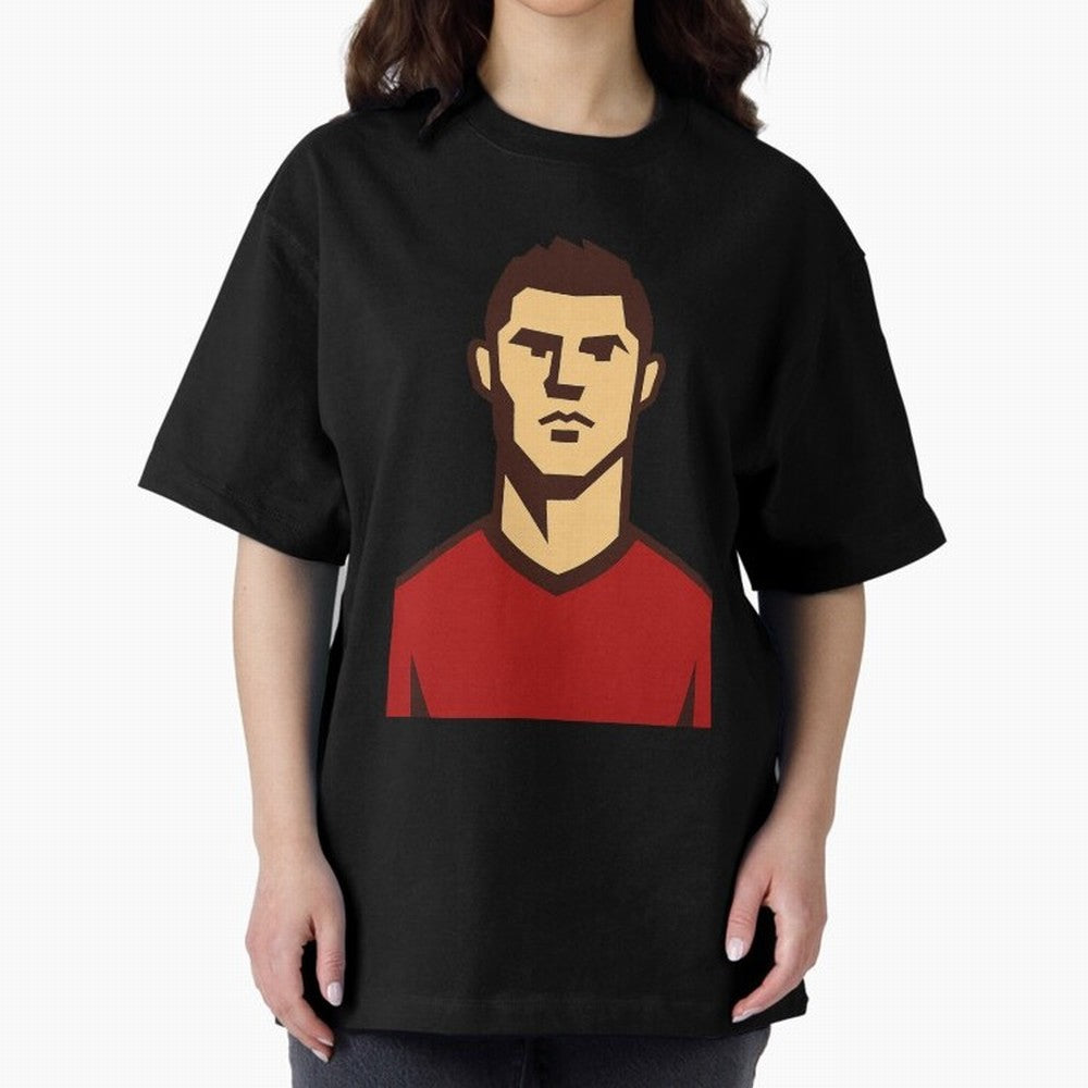cristiano 2 Oversized T-Shirt Show Passion for the Stars of Global Football Passion for FIFA World Cup 2026 USA Canada Mexico, Celebrating Mbappe and Neymar, England, France and Netherlands, Football Passion, Legendary Performances, Festival Vibes