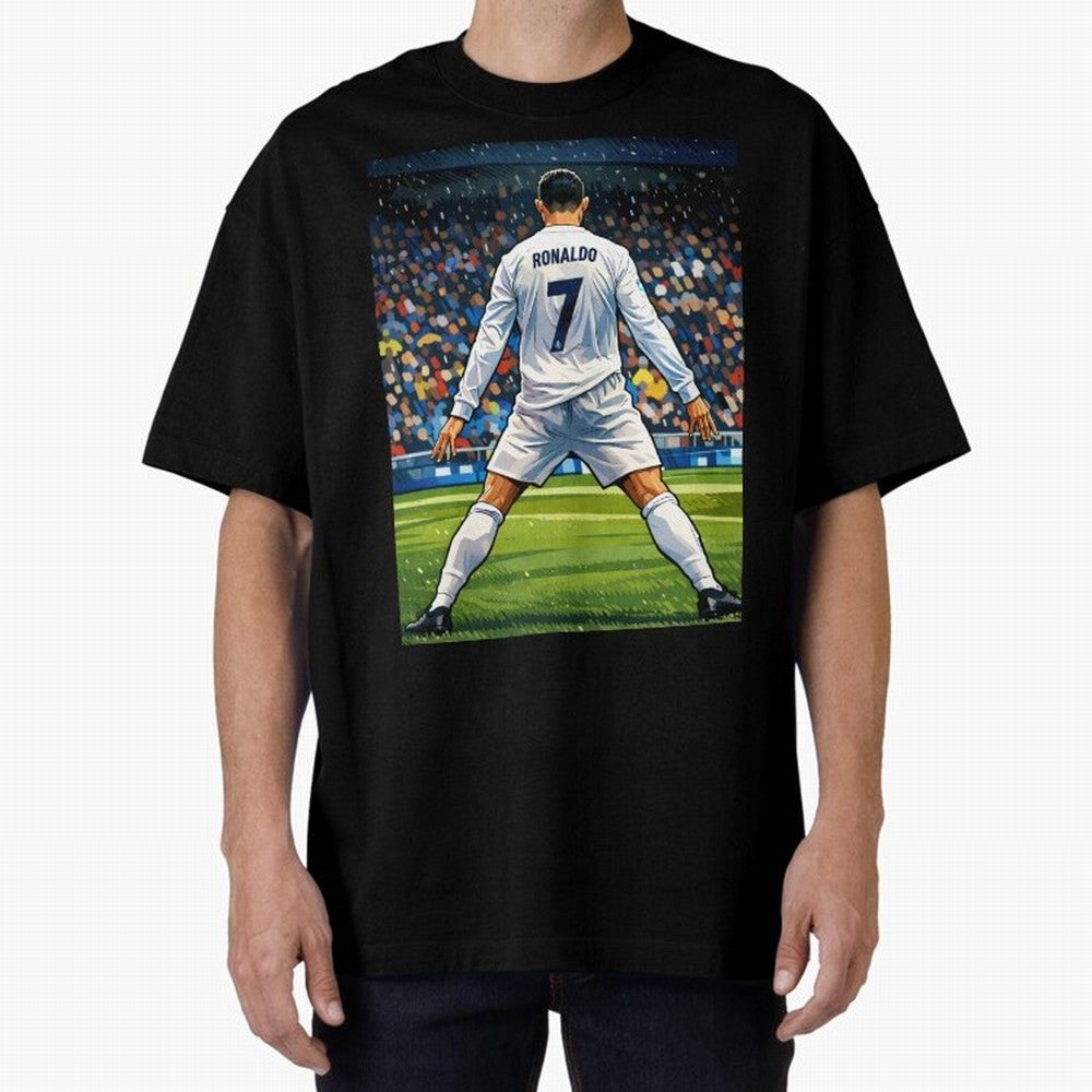 CR7 Oversized T-Shirt Fuel Your Fan Pride for the FIFA World Cup 2026 Journey through Neymar Highlights, Brazil Pride, Global Supporter Spirit, Legendary Goals, National Colors and Tournament Celebration; Perfect for Fans, Collectors, Family