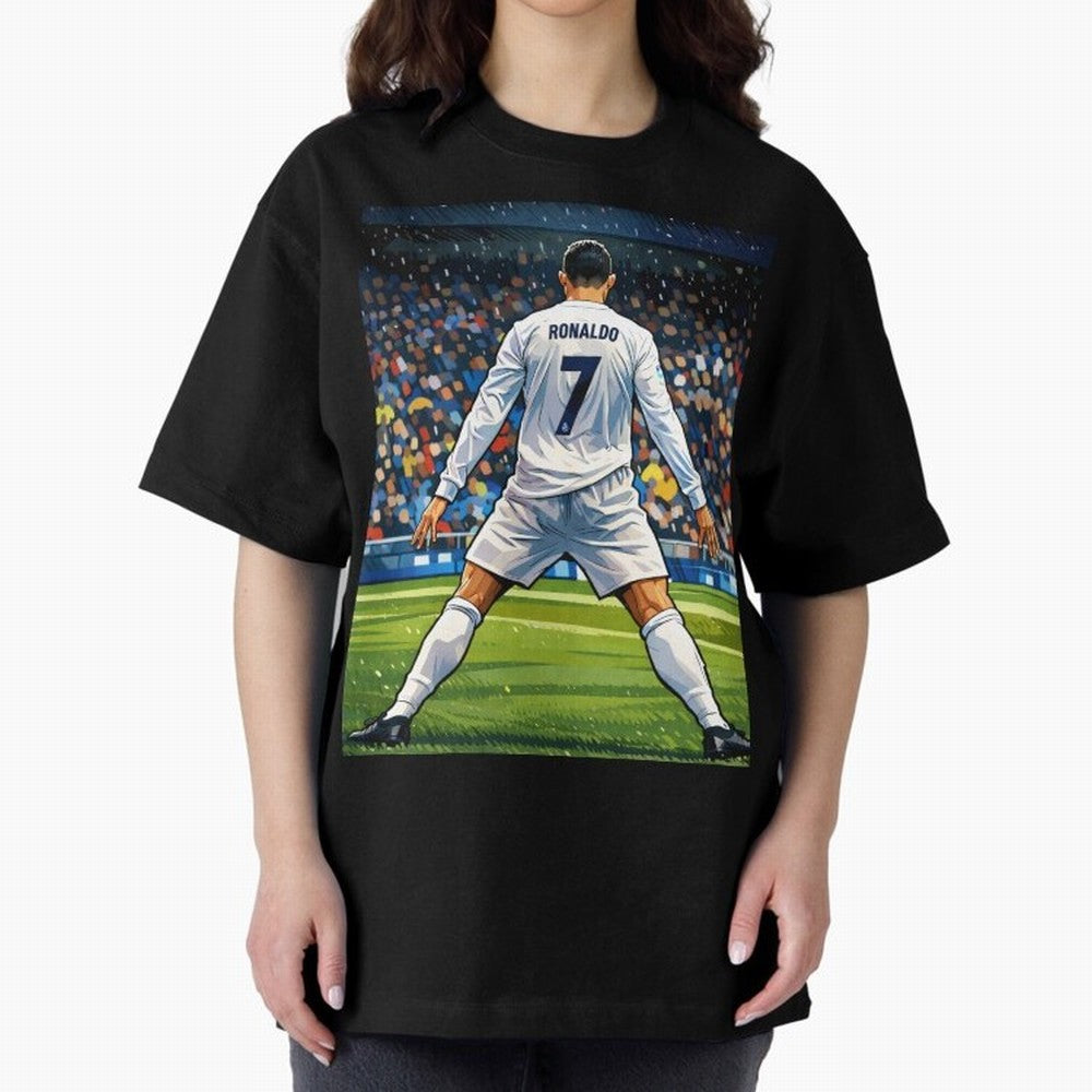 CR7 Oversized T-Shirt Fuel Your Fan Pride for the FIFA World Cup 2026 Journey through Neymar Highlights, Brazil Pride, Global Supporter Spirit, Legendary Goals, National Colors and Tournament Celebration; Perfect for Fans, Collectors, Family