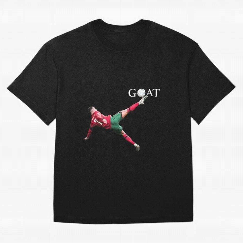 GOAT in Motion: Ronaldo's Iconic Bicycle Kick Oversized T-Shirt Live the Energy of FIFA World Cup 2026 Group Stage for Fans of Messi and Brazil, Bringing Soccer Culture, Superstar Moments, National Team Dreams and Competitive Fire; Perfect for