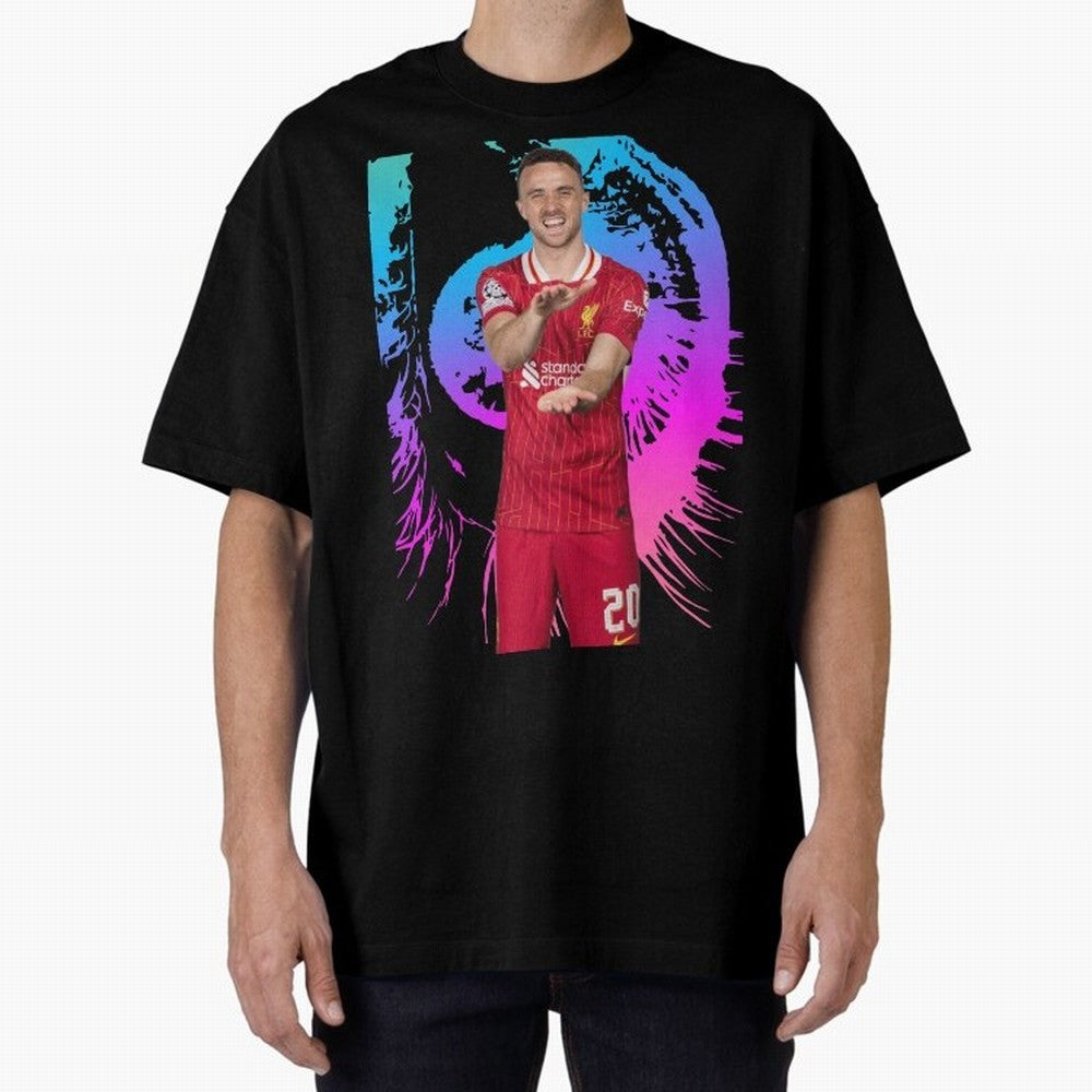 Diogo Jota Oversized T-Shirt Honor Champions and Dreams in Match Day Hype around FIFA World Cup 2026 Group Stage, Cristiano Ronaldo, Haaland and CR7, Spain, Tournament Hype, Historic Matchups, Family Viewing Parties and Global Sports Pride; Made