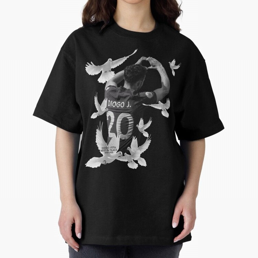 Diogo Jota rest in peace Oversized T-Shirt Show Match Day Excitement for FIFA World Cup 2026 USA Canada Mexico Spirit, Made for England and Germany, Messi, Championship Spirit, Famous Goals, Roaring Crowds and International Football Unity; Ideal