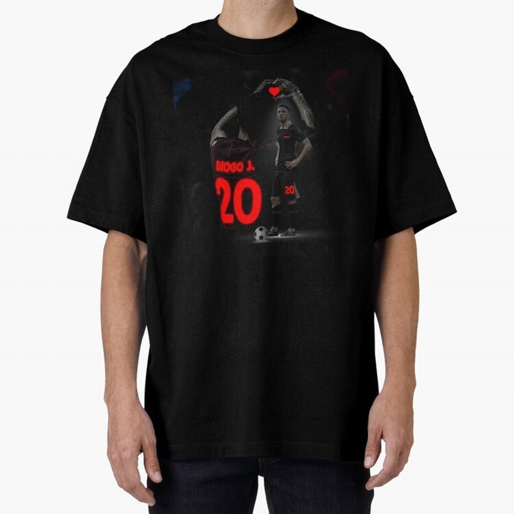 Diogo Jota poster Oversized T-Shirt Fuel the Hype around FIFA World Cup 2026 Group Stage Spirit, with France and Portugal, Messi, Neymar and Mbappe, Vintage Soccer Flavor, Modern Football Stars, National Flags and Final Night Emotion; Made for