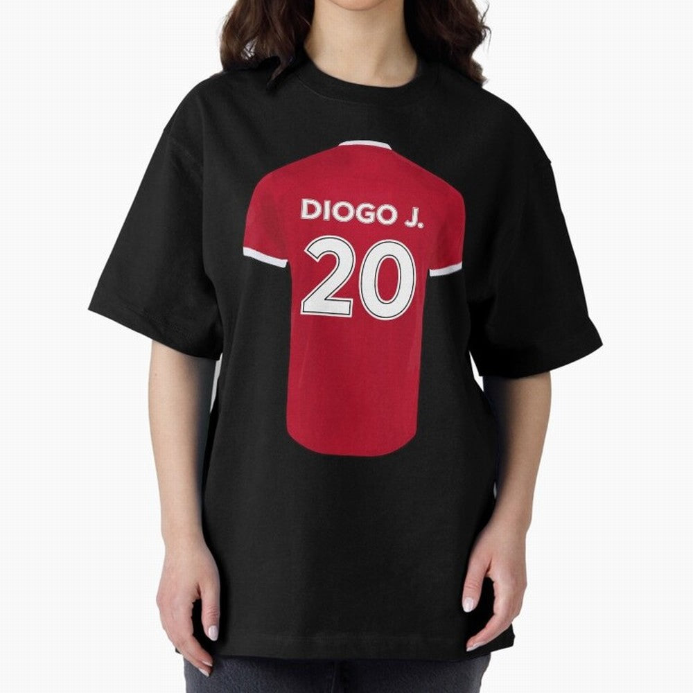 Diogo Jota jersey Oversized T-Shirt Cheer for Global Football Passion for FIFA World Cup 2026, Capturing CR7 and Messi, England and Germany, Fan Favorite Moments, National Team Passion, Big Match Drama and Soccer History; Great for Watch Parties,
