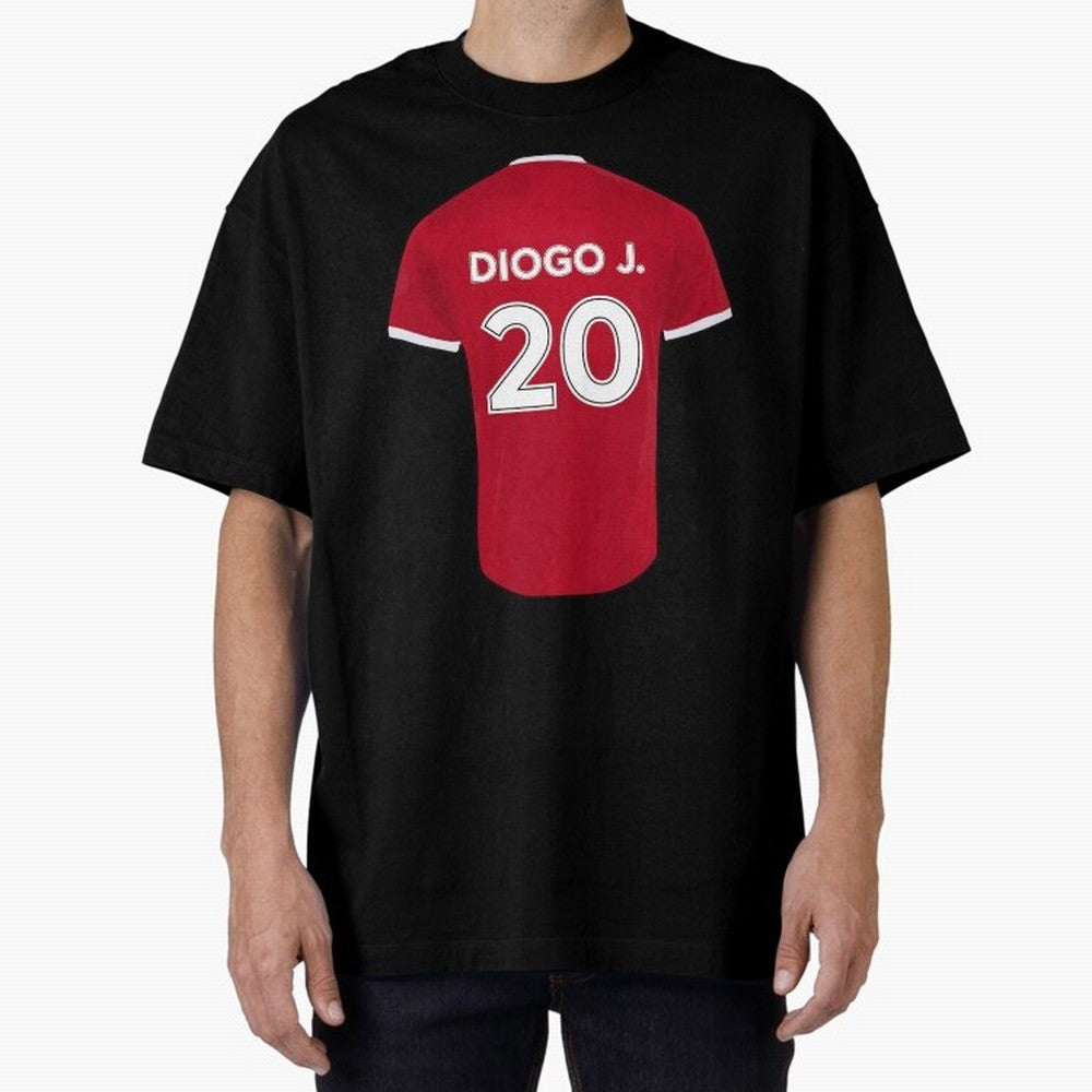 Diogo Jota jersey Oversized T-Shirt Cheer for Global Football Passion for FIFA World Cup 2026, Capturing CR7 and Messi, England and Germany, Fan Favorite Moments, National Team Passion, Big Match Drama and Soccer History; Great for Watch Parties,